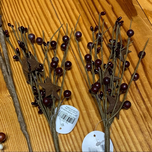 New! 5 Rustic Wreath Picks - Picture 5 of 7